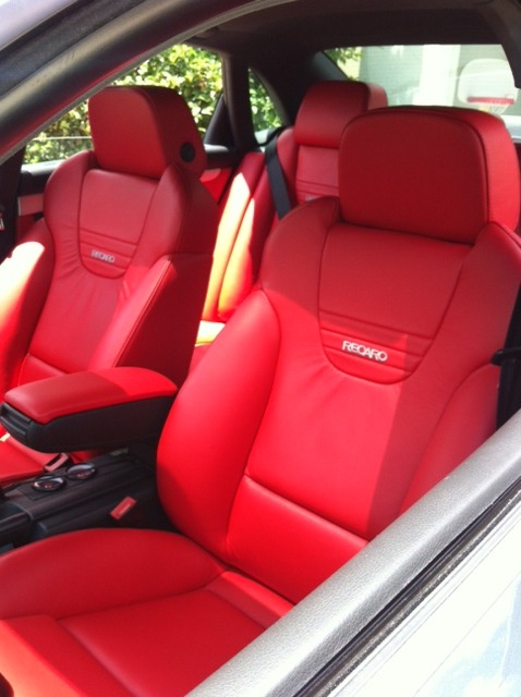 Red Recaro Audi Seats Nick s Car Blog