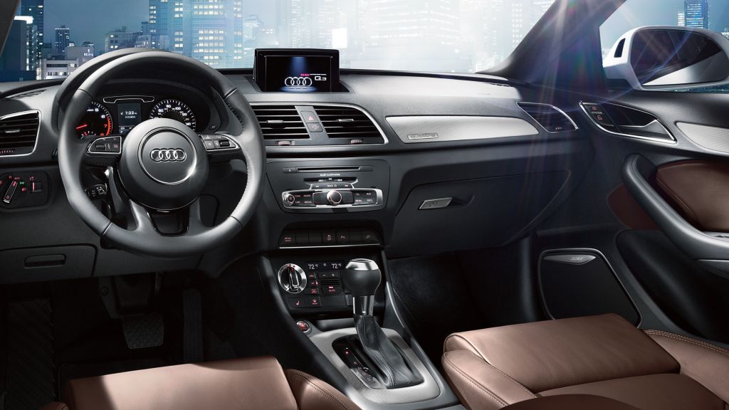 Audi Q3 Blue With Brown Interior